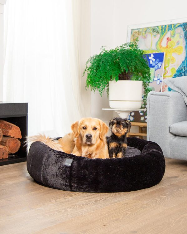 Dreameazzzy Black- Cama antiestrés para perros - vista 2
