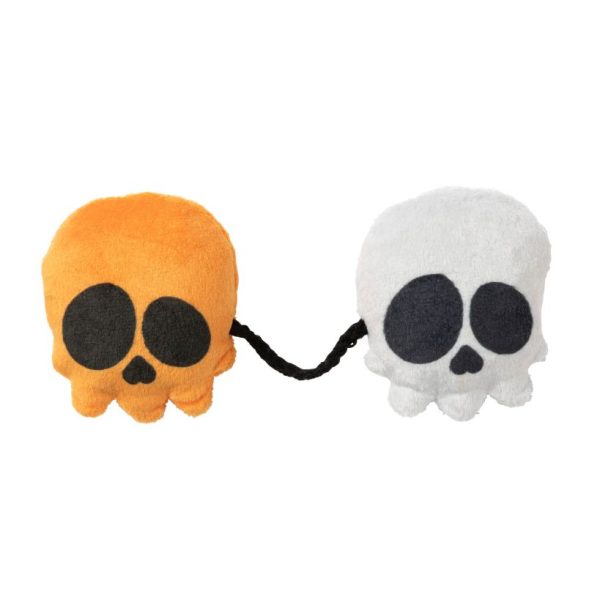 Scully & Sully Skeleton String - Juguete de Halloween para gatos con catnip