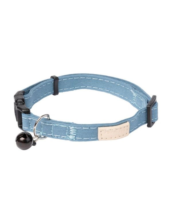 French Blue - Collar de algodón para gatos FuzzYard Life