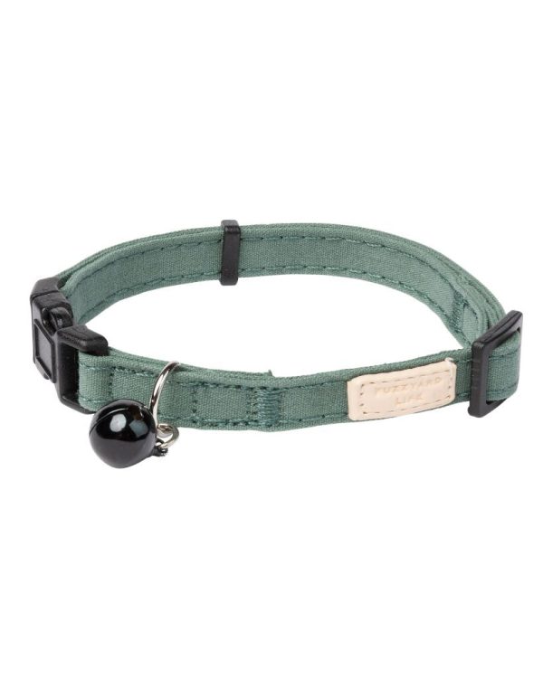 Myrtle Green - Collar de algodón para gatos FuzzYard Life Myrtle Green - Collar de algodón para gatos FuzzYard Life