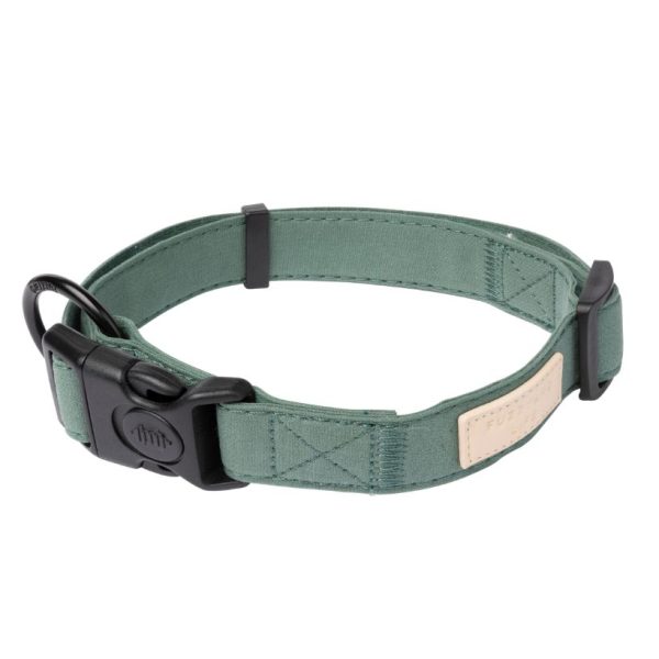 Myrtle Green - Collar de algodón para perros FY Life Myrtle Green - Collar de algodón para perros FY Life