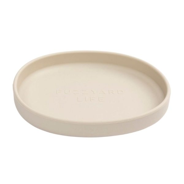 Sandstone - Comedero plano de silicona FuzzYard Life para gatos