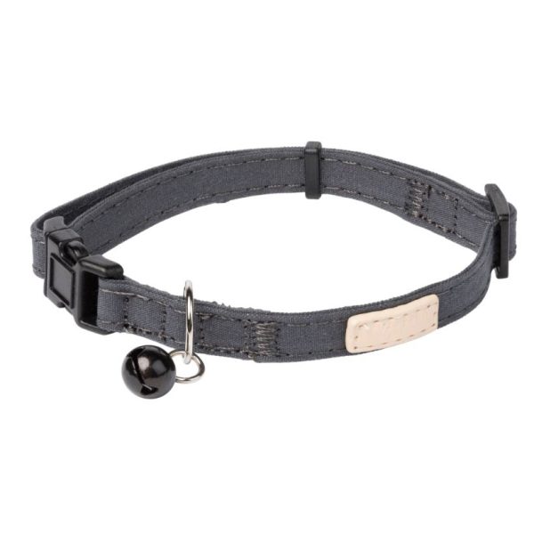 Slate Grey - Collar de algodón para gatos FuzzYard Life