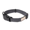 Slate Grey - Collar de algodón para perros FY Life