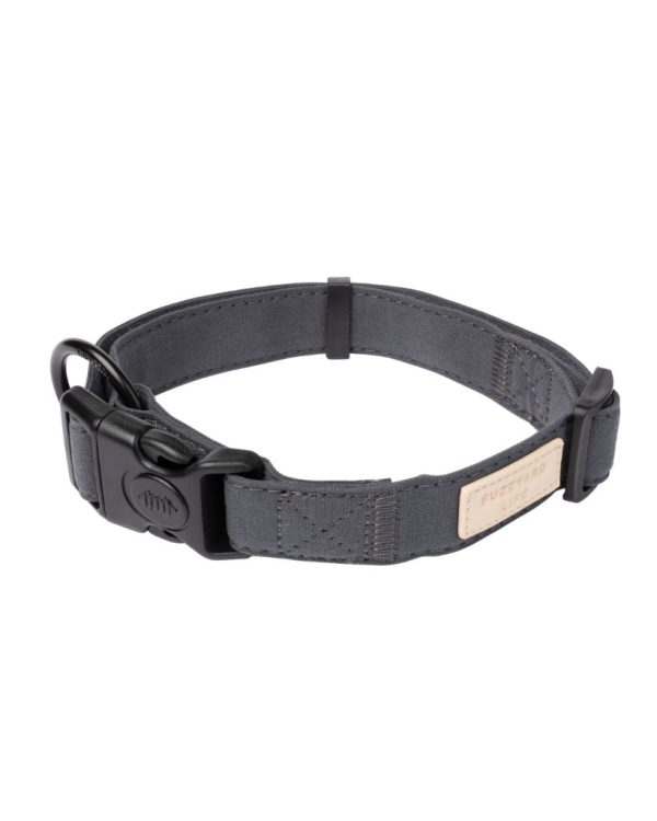 Slate Grey - Collar de algodón para perros FY Life