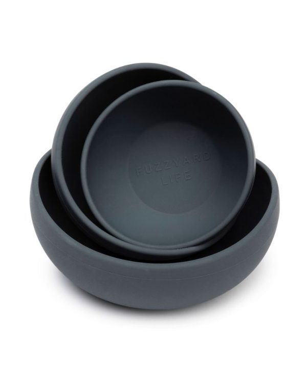 Slate Grey - Comedero de silicona FuzzYard Life - vista 2
