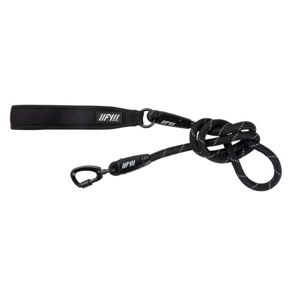Black - Correa para perros de cuerda FY Active