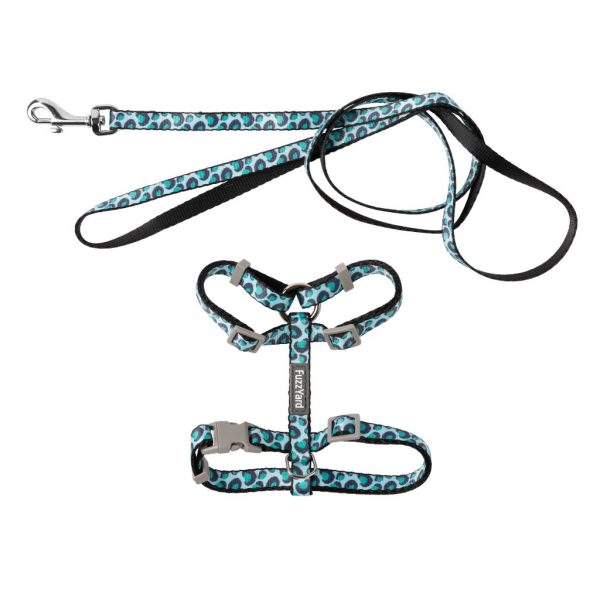 CAT WALKING SET - WILD ONE - AQUA