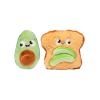 Avocado & Toast Perfect Match - Juguete para perros