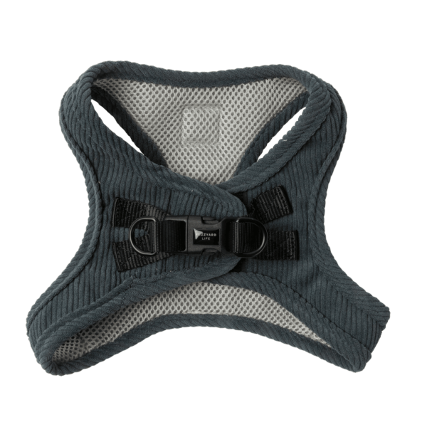 Slate Grey - Arnés Step In de pana FuzzYard Life - vista 2